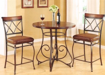 70225 Tavio 3Pc Bar Height Dining Set by Acme [AMDS-70225 Tavio]