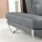 Bianca Sectional Sofa in Grey Leather by At Home USA