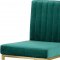 Giselle Dining Chair 778 Set of 2 Green Velvet Fabric - Meridian