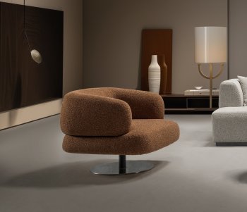 HF5011 Chair in Brown Fabric by J&M [JMAC-HF5011]