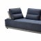 Glendale Sectional Sofa in Blue & Grey Fabric by VIG