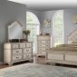 Anastasia Bedroom Set 5Pc B1731 in Pewter by NCFurniture