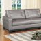 Corey Sofa in Grey Bonded Leather w/Optional Loveseat & Chair