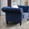 Gaby Sofa & Loveseat Set in Blue Fabric w/Options