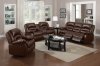 9242 Reclining Sofa in Brown Bonded Leather w/Options