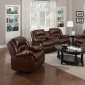 9242 Reclining Sofa in Brown Bonded Leather w/Options