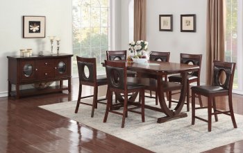 2017-36 Counter Height Dining 5Pc Set in Cherry by Homelegance [HEDS-2017-36 Set]