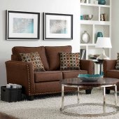 3052 Sofa in Brown Chenille Fabric w/Options