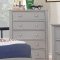 Caren 4Pc Youth Bedroom Set CM7902GY in Gray w/Options