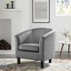 Prospect Accent Chair Set of 2 in Light Gray Velvet by Modway