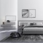 Calgary Bedroom in Light Gray by iHOME USA w/Options