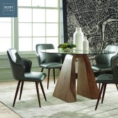 Abbott Dining Table 107921 in Walnut - Scott Living by Coaster