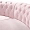 Anabella Sectional Sofa 697 5Pc Pink Velvet Fabric by Meridian