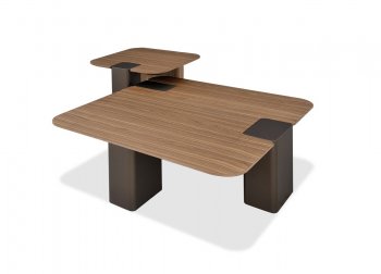 467E4 Coffee Table in Walnut by J&M w/Optional End Tables [JMCT-LP 467E4 Walnut]