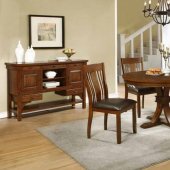 Abrams 106480 Dining Set 5Pc in Truffle by Coaster w/Options