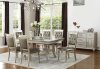 F2430 Dining Set 5Pc in Silver Finish by Boss w/ F1705 Chairs