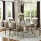 F2430 Dining Set 5Pc in Silver Finish by Boss w/ F1705 Chairs