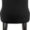 Demi Dining Chair 723 Set of 2 Black Velvet Fabric by Meridian