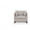 Matias Sofa 55015 in Dusty White Leather by Mi Piace w/Options