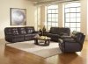 Leather Italia Tobacco Dalton Motion Sofa & Loveseat w/Options