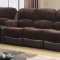 1301 Motion Sectional Sofa in Chocolate & Brown by Global