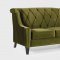 Green Fabric Barrister Sofa & Loveseat w/Optional Chair