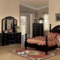 Black Finish Classic Acme Ponderosa Bedroom w/Optional Casegoods