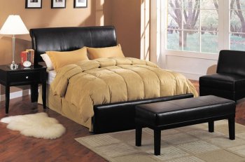 05625 Montego Upholstered Bed in Espresso Bycast PU by Acme [AMB-05625 Montego]