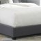 150-BR Upholstered Sleigh Bed in Dark Gray Fabric by Liberty