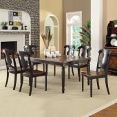 104191 Connor Dining Table by Coaster in Two-Tone w/Options