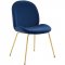 Scoop Dining Chair 3548 Set of 2 in Navy Velvet by Modway