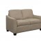 Dodge Sofa & Loveseat Set in Beige Fabric w/Options