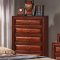 B2700G Bedroom in Oak w/2 Drawer Bed & Optional Casegoods