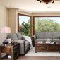 Morgan Sofa CM6573 in Warm Gray Linen-Like Fabric w/Options