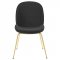 Scoop Dining Chair 3548 Set of 2 in Black Velvet by Modway