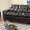 Gina Sofa in Brown Bonded Leather w/Optional Loveseat & Chair