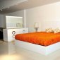 Carl Bedroom in High Gloss White w/Options by Whiteline