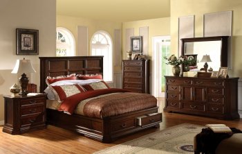 CM7168 Louisa Bedroom in Cherry w/Platform Bed & Options [FABS-CM7168 Louisa]