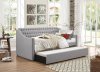 Tulney 4966 Daybed in Grey Fabric by Homelegance w/Trundle