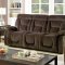 Bloomington CM6129BR Reclining Sofa in Brown Fabric w/Options