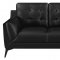 Moira Sofa 511131 in Black Leatherette by Coaster w/Options