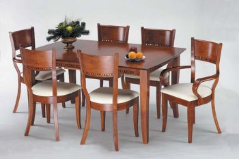 Cherry Color Modern Dining Table w/Optional Chairs [AMDS-127-8480]