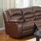 7242 Reclining Sofa in Brown Bonded Leather w/Optional Items