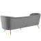 Opportunity Sofa in Gray Velvet Fabric by Modway w/Options