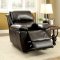 Keara Reclining Sofa CM6984 in Dark Brown Leather Match