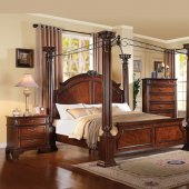 23340 Roman Empire III Bedroom in Dark Cherry by Acme w/Options