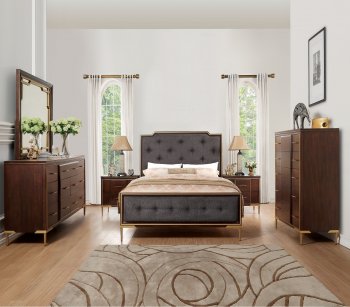 Eschenbach Bedroom Set 25960 in Dark Brown/Cheery by Acme [AMBS-25960-Eschenbach]