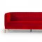 Karla Sofa Set 3Pc in Red-Orange Velvet Fabric by VIG