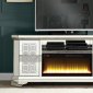 Noralie TV Stand w/Fireplace LV00520 in Mirrored by Acme