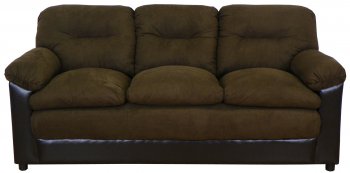 Java Fabric and Bicast Modern Loveseat & Sofa Set w/Options [PMS-6350-Java]